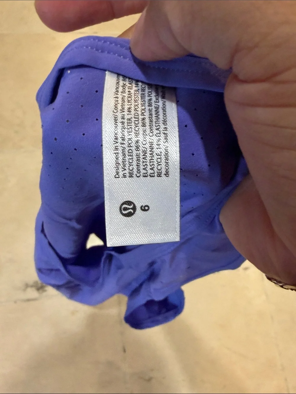 lululemon athletica Breathable Perforated Muscle Tank - Purple